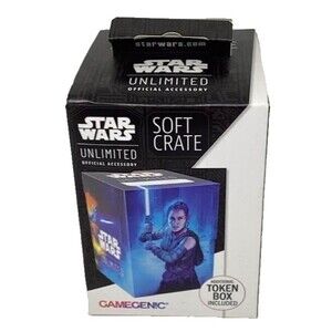 Star Wars Soft Crate Token Box Rey Kylo Ren Holds 60 Card Deck Gamegenic NEW